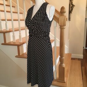 Dressbarn Dress Rockabily Polka Dot Halter Sz 4